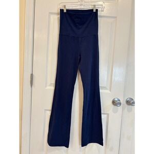Maria Navy Blue Wide Leg Lounge Pants High Waist XS Comfy Casual‎